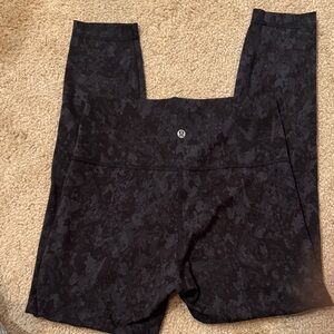 lululemon athletica Black Patterned Leggings
